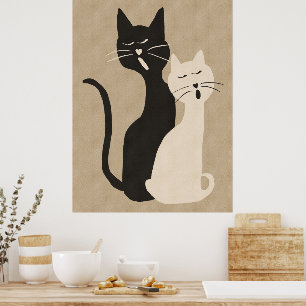 Katzen singen poster