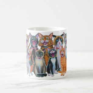 Katzen singen tasse