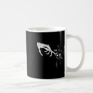 Katzen Skeleton Hand Boop Halloween Katzen Lover P Kaffeetasse