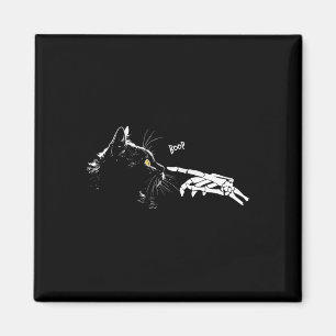 Katzen Skeleton Hand Boop Halloween Niedliche Schw Magnet