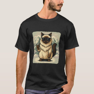Katzen-Sonnenbrille Rock-Musik Lustig Retro T-Shirt