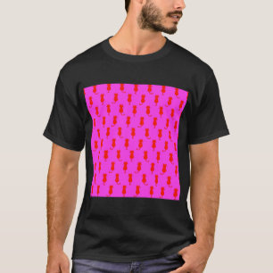 Katzen-Spaß für immer Whimsical Rote Katzen Rosa T-Shirt