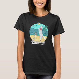 Katzen spielen Beach Volleyball Volleyball Spike T-Shirt