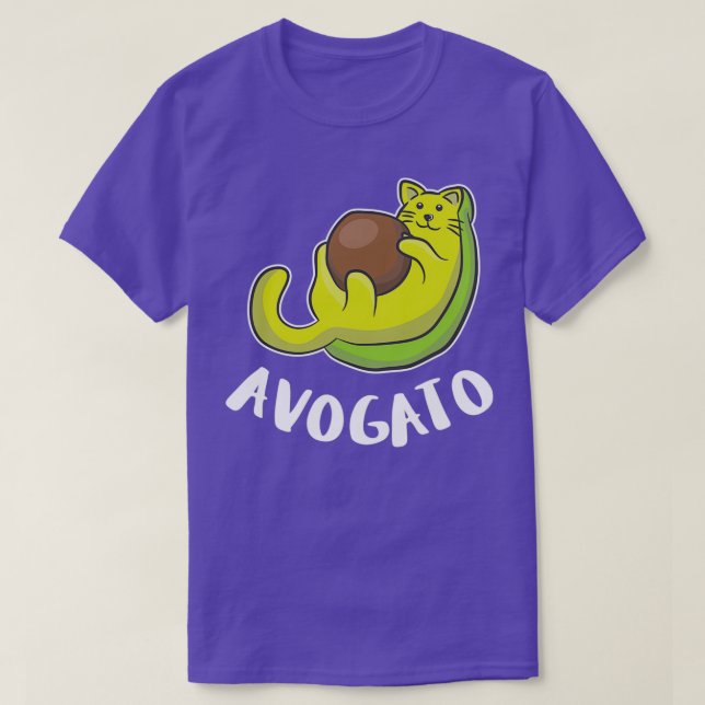 Katzen spielen Cat Avocado Lover Avogato Birthday  T-Shirt (Design vorne)