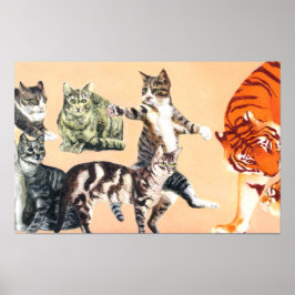 Katzen spielen poster