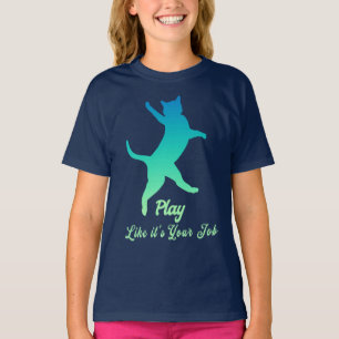 Katzen spielen, Türkis, spielen Wie es ist Ihre Au T-Shirt