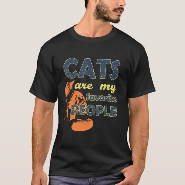 Katzen-Sprichwort für Katzenbesitzer T-Shirt (Vorderseite)