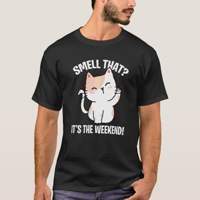 Katzen Sprichwort Lazy Sprichwort Grumpy 8 T-Shirt (Vorderseite)