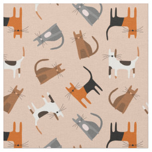 Katzen Stoff