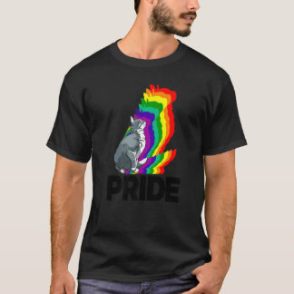 Katzen Stolz Katzen Regenbogenfarbe Katze Kätzchen T-Shirt