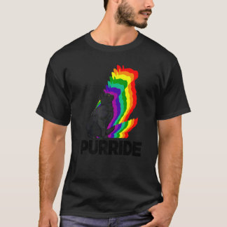 Katzen Stolz Purride Katze Regenbogen Farbe  Katze T-Shirt