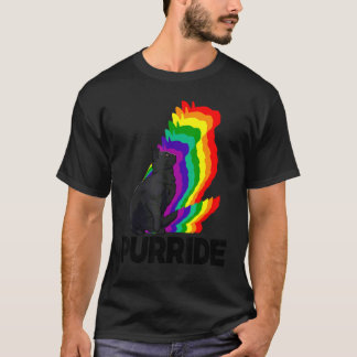 Katzen Stolz Purride Katzen Regenbogen Farbe Katze T-Shirt