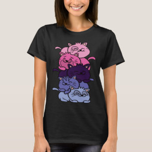 Katzen Stolz Turm Omnisexuell Lgtbq Pride Katzen T-Shirt