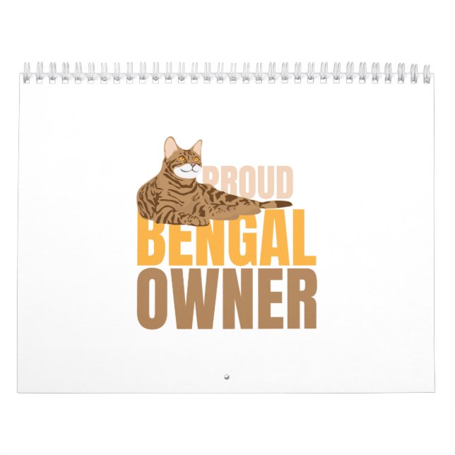 Katzen-stolzer bengalischer Inhaber - Kalender (Titelbild)