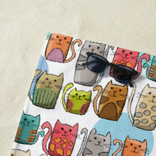 Katzen! Strandtuch