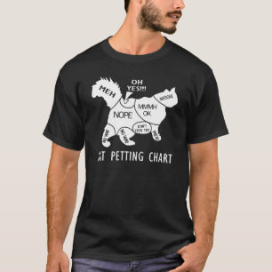 Katzen Streichel-Diagramm T-Shirt