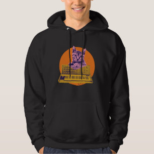 Katzen-Synthesizer-Musikproduzent-Design Hoodie