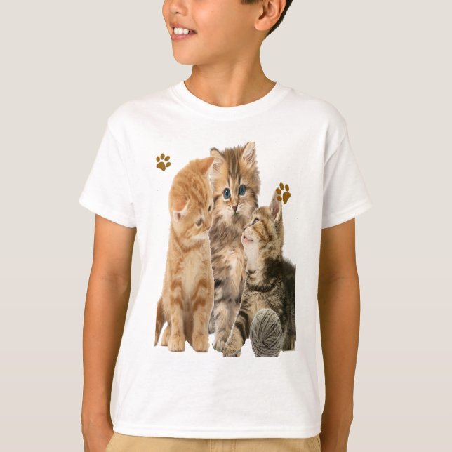 Katzen T-Shirt (Vorderseite)