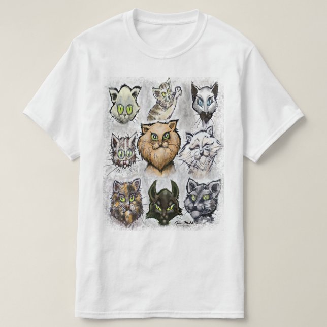 Katzen T-Shirt (Design vorne)