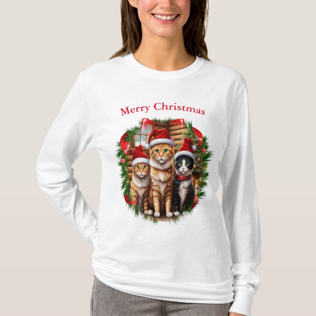 Katzen T - Shirt (Vorderseite)