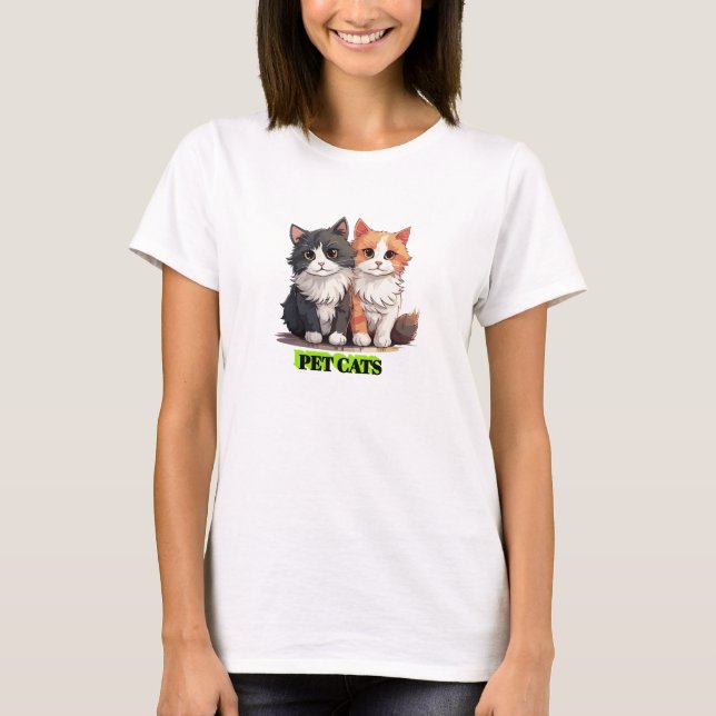 Katzen T-Shirt (Vorderseite)