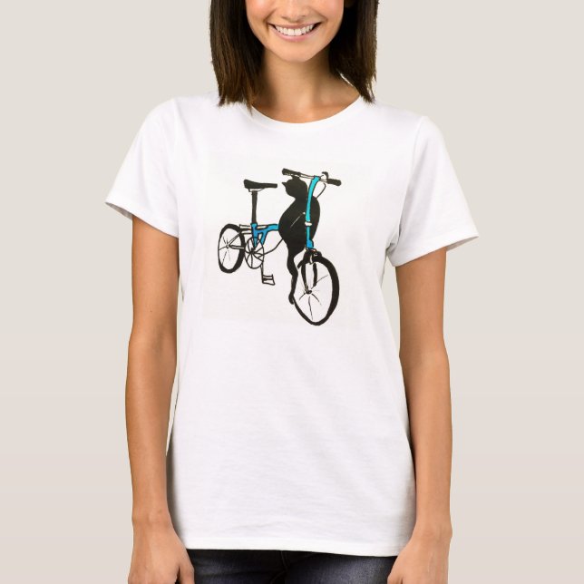Katzen-T - Shirt der Damen-Brompton (Vorderseite)