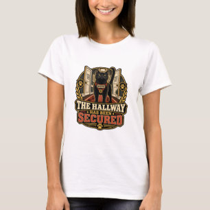 Katzen-T-Shirt - Der Flur ist gesichert T-Shirt