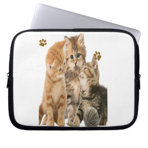 Katzen T - Shirt Laptopschutzhülle
