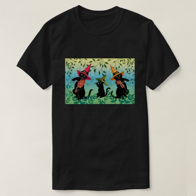 Katzen T - Shirt spielen (Design vorne)