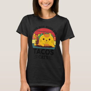 Katzen Taco Mexikanisch TacoKatzen für Jungen Kind T-Shirt
