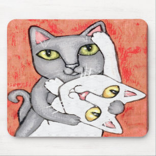 Katzen-Tango-Tanz-Kunst Mousepad