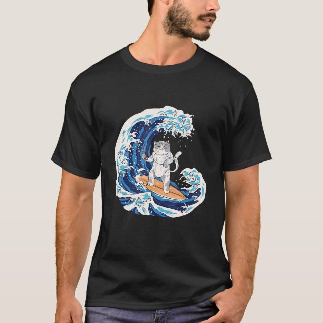 Katzen Tarot   Fisch T-Shirt (Vorderseite)