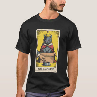 Katzen Tarot Karte Der Kaiser Katze In Box Liebhab T-Shirt