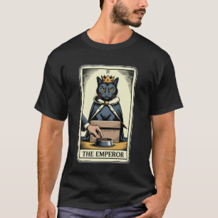 Katzen Tarot Karte Der Kaiser Katze In Box Liebhab T-Shirt