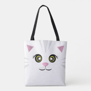Katzen-Tasche - graue Streifen