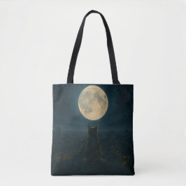Katzen-Tasche mit Dachmotiv