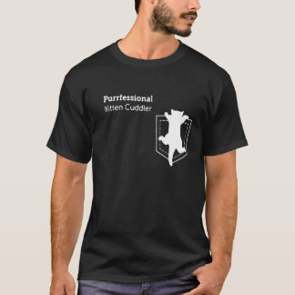 Katzen-Taschen-Profi-Kätzchen-Kuscheltier-Hänge-Ba T-Shirt