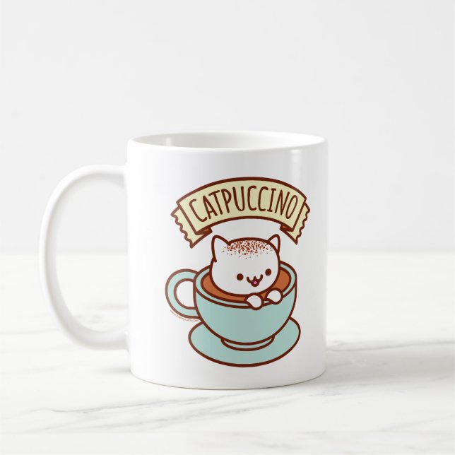 Katzen-Tasse - "CATPUCCINO " Kaffeetasse (Links)