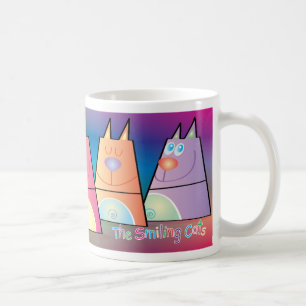Katzen-Tasse - die lächelnden Katzen Tasse
