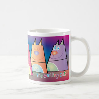 Katzen-Tasse - die lächelnden Katzen Tasse