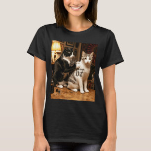 Katzen-Tätowierer 67 Sechs Sieben Seis Siete Gehir T-Shirt