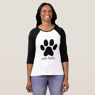 Katzen-Tatzen-katholische T - T-Shirt