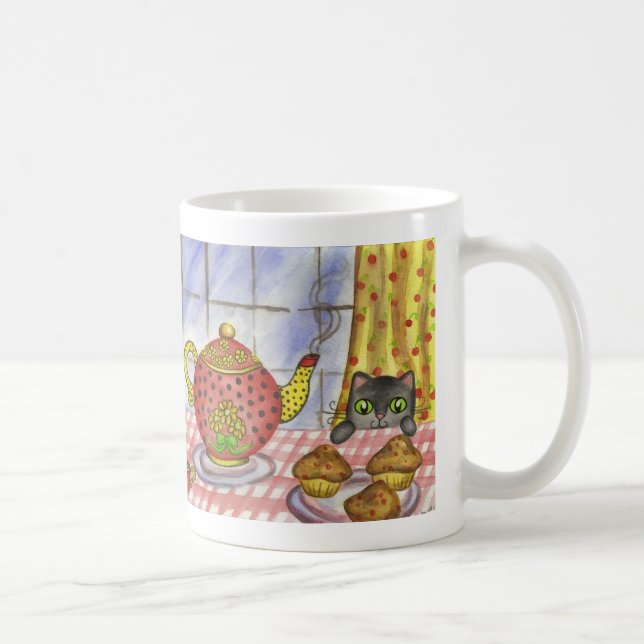 Katzen Teekanne Tasse (Rechts)