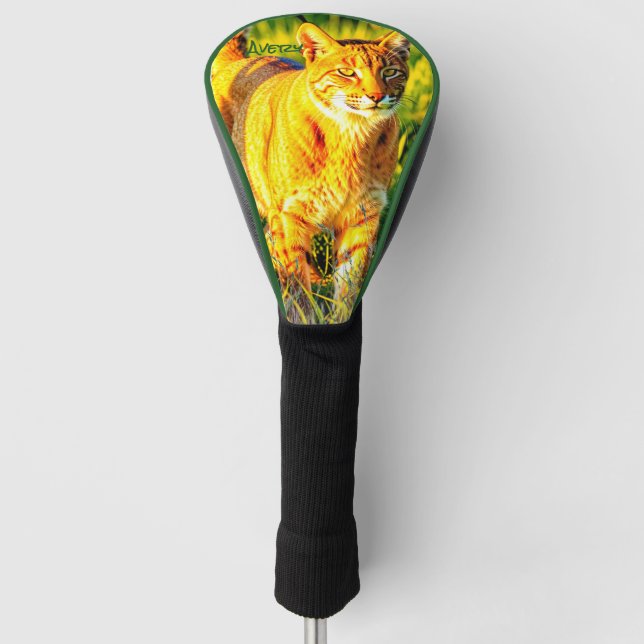 Katzen Tier Fahrer Kopfbedeckung Golf Headcover (Vorderseite)
