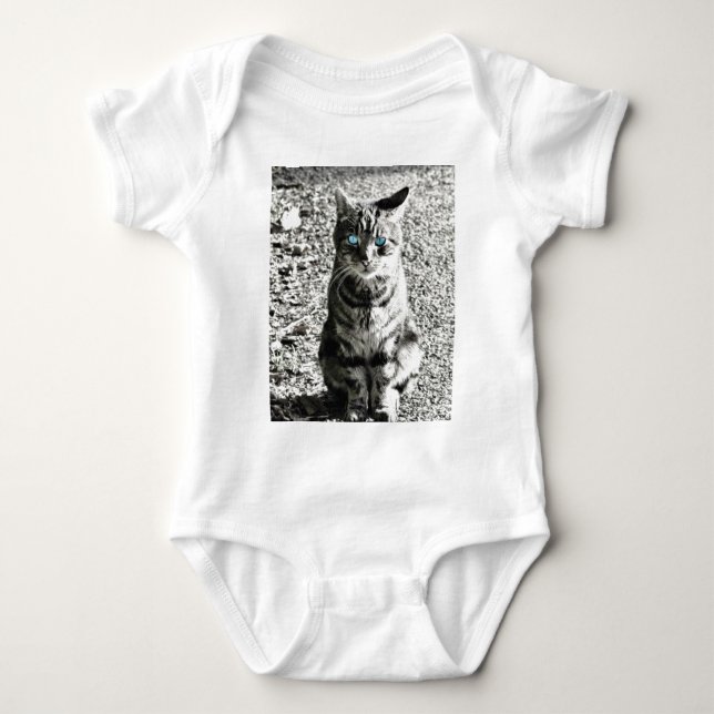 Katzen-Tier-Haustier Baby Strampler (Vorderseite)