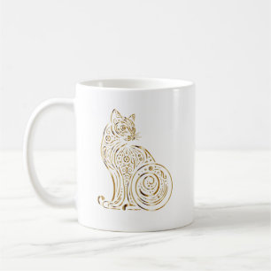 Katzen-Tier-Muster Niedliche und wunderliche Kat Kaffeetasse