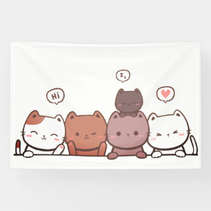 Katzen, Tiere, Spaß Banner