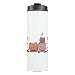 Katzen, Tiere, Spaß Thermosbecher