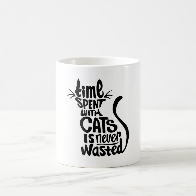 Katzen Tierkatze Lover Kitten Niedliches Sonnenges Kaffeetasse (Mittel)