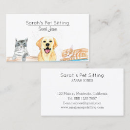 Katzen-Training für Haustiere Visitenkarte